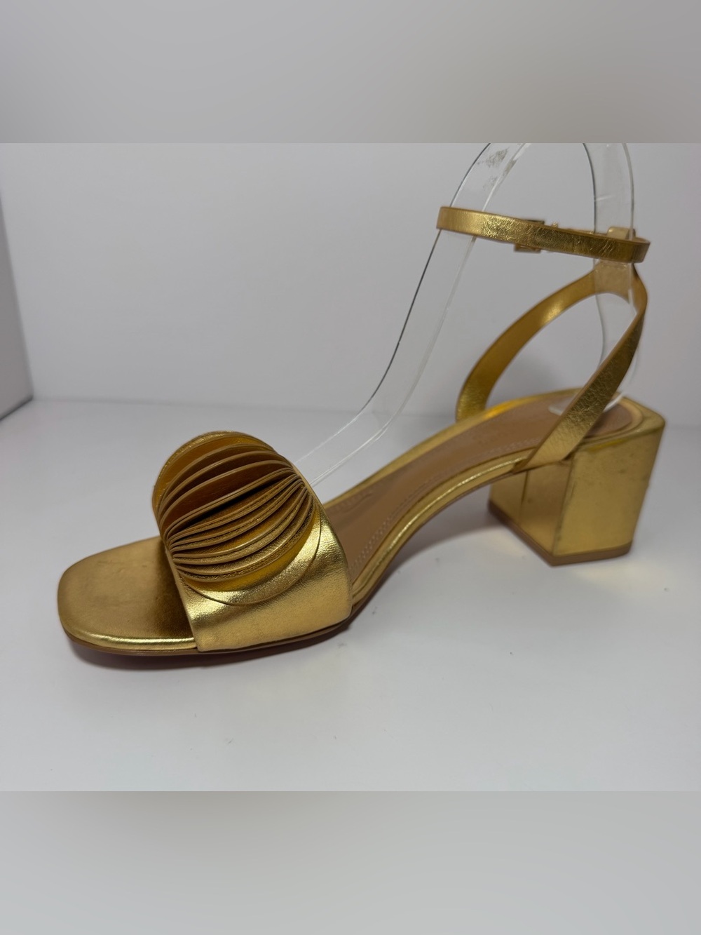 Mercedes Castillo Leather Trim Embellishment Sandals Size: 8.5 - Picture 6 of 9